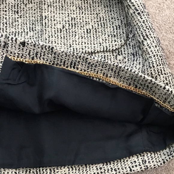 CARLISLE Beige Black Tweed Silk Blend Blazer Size 14 - Picture 8 of 10